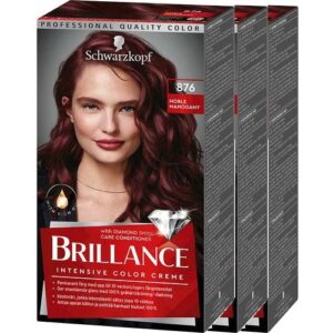 Schwarzkopf Brillance 876 Noble Mahoga 3-pack