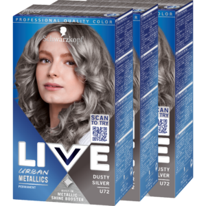 Schwarzkopf LIVE U72 Dusty Silver 3-pack