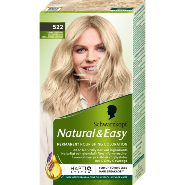 Schwarzkopf Natural & Easy Hair Color 522 Silver Ljusblond