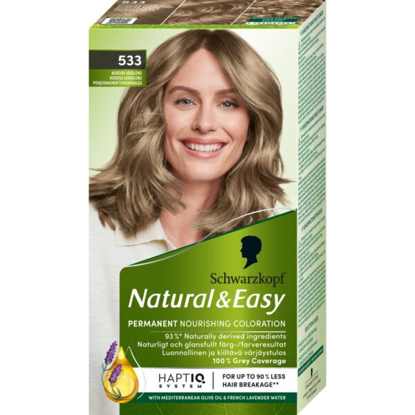 Schwarzkopf Natural & Easy Hair Color 533 Nordisk Askblond