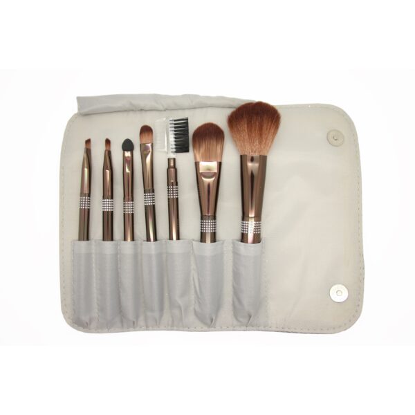 Smashit Cosmetics Shiny Silver Brush Case