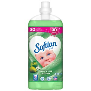 Softlan Fabric Softener Apple and Pear 1700 ml