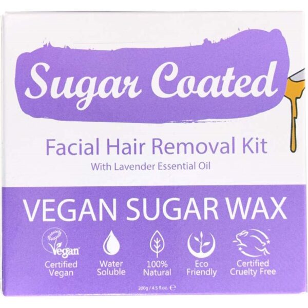 Sugar Coated Facial Hair Removal Kit With Lavender Essential 200 g