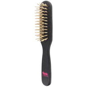 Tek Professional Slim Rectangular Brush With Short Wooden Pins