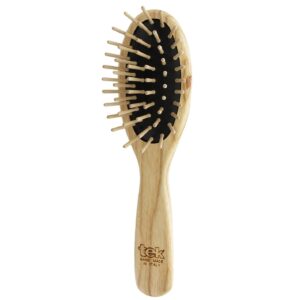 Tek Small Oval Hair Brush With Short Wooden Pins