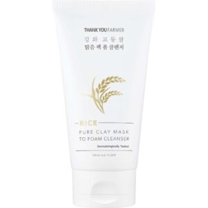 Thank You Farmer Rice Pure Clay Mask To Foam Cleanser 150 ml