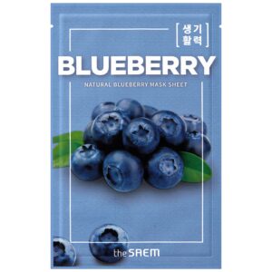 The Saem Natural Blueberry Mask Sheet Mascarilla Arándano 21 ml