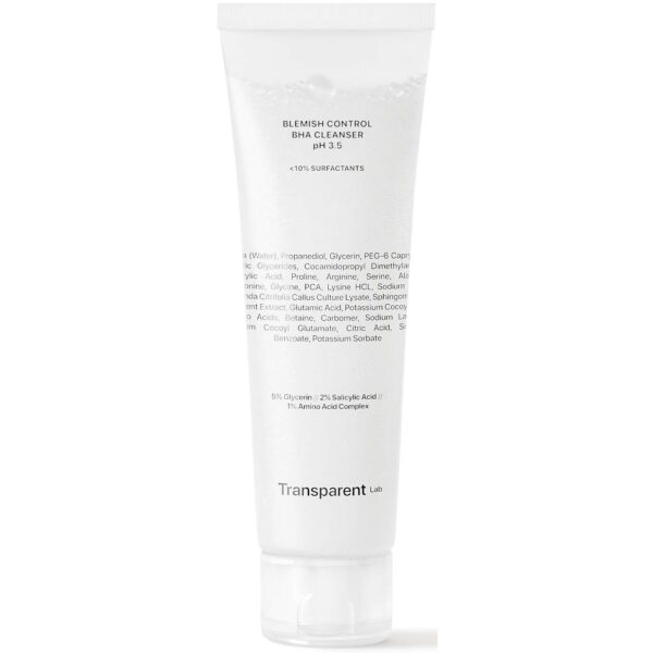 NICHE BEAUTY LAB Transparent Lab Blemish Control Bha Cleanser Ph 3.6 1