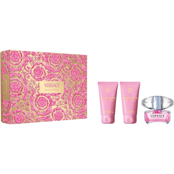 Versace Gift Set Bright Crystal EdT + Bath & Shower Gel + Body Lotion