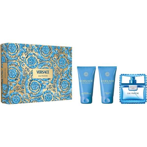 Versace Gift Set Eau Fraiche EdT + Shower Gel + After Shave Balm