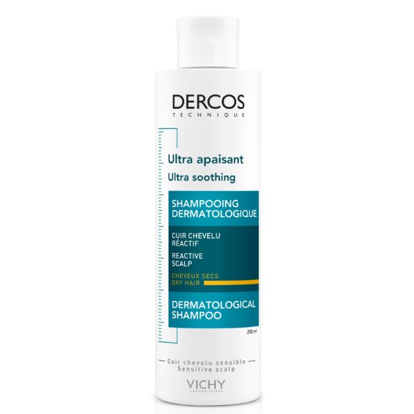 VICHY Dercos Technique Ultra-soothing schampo torrt hår 200 ml