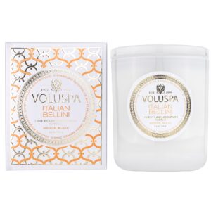 Voluspa Italian Bellini Maison Blanc Boxed Candle 60h