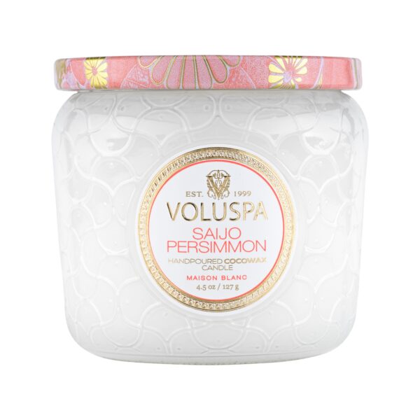 Voluspa Saijo Persimmon Maison Blanc Petite Jar 40h