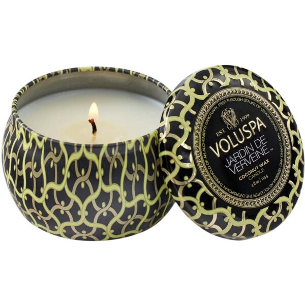 Voluspa Jardin De Verveine Maison Noir Mini Tin Candle 25h 113 g