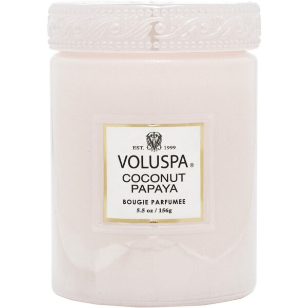 Voluspa Coconut Papaya Mini Glass Jar