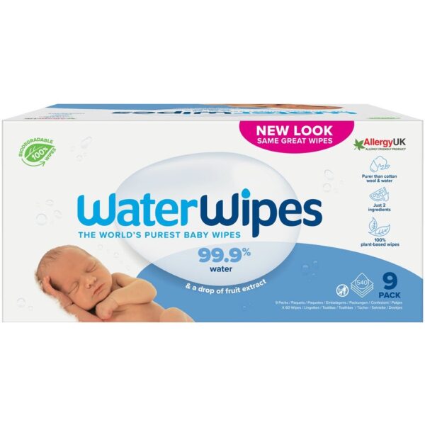 Water Wipes Biodegradable BabyWipes 540 pcs