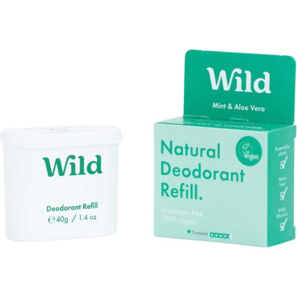 Wild Men&apos;s Natural Deodorant Refill Mint & Aloe Vera 40 g