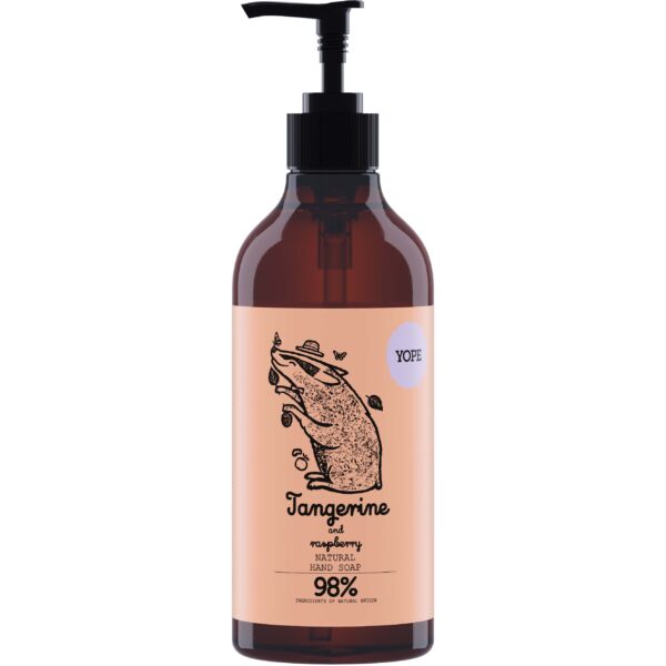 YOPE Botanical Hand Soap Tangerine and Raspberry 500 ml