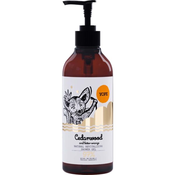 YOPE Shower Gel Cedarwood & Bitter Orange  400 ml