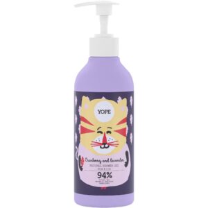 YOPE Kids Shower Gel for Kids Cranberry & Lavender 400 ml