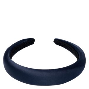 DARK Satin Hair Band Broad Navy Blue