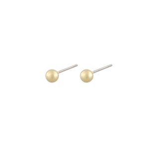 Snö Of Sweden Amsterdam Earring Plain Gold 4mm