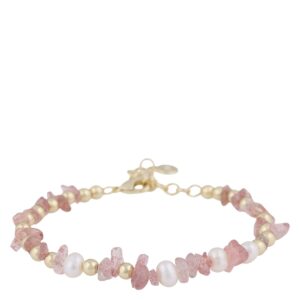 SNÖ Of Sweden Hilma Small Bracelet Gold Pink Onesize