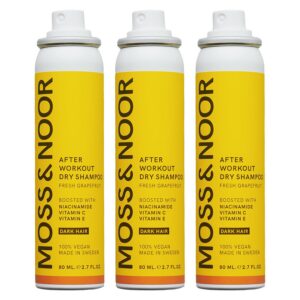 Moss & Noor After Workout Dry Shampoo Dark Hair Pocket Size 3x80m