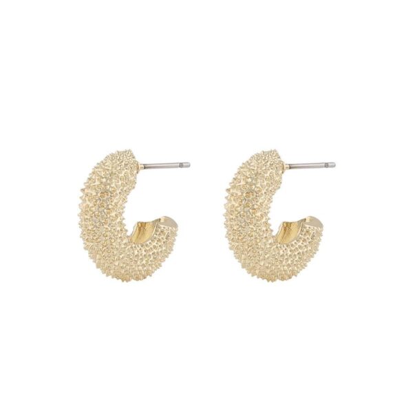 Snö Of Sweden Lise Oval Earring Plain Gold Onesize