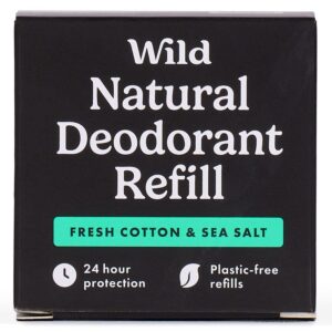 Wild Fresh Cotton & Sea Salt Deodorant Refill 40g