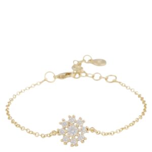 Snö Of Sweden Trinnie Chain Bracelet Gold/Clear