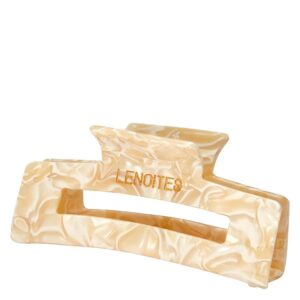 Lenoites Premium Eco-Friendly Hair Claw Champagne Pearl