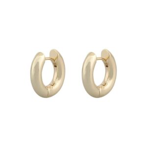 Snö Of Sweden Sevilla Ring Earring Plain Gold 17mm