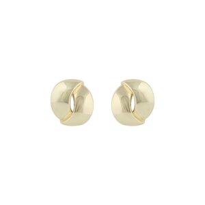 Snö Of Sweden Aero Round Earring Plain Gold