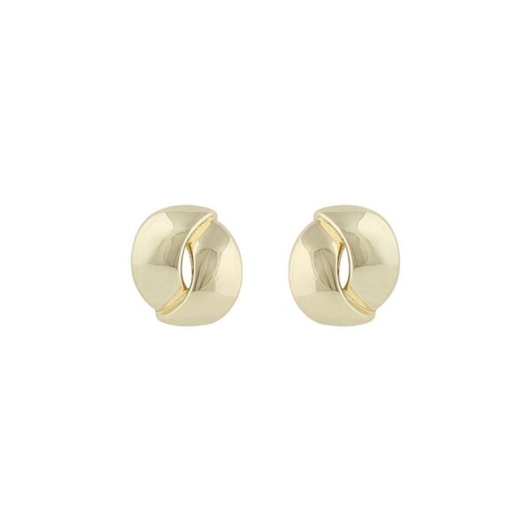 Snö Of Sweden Aero Round Earring Plain Gold