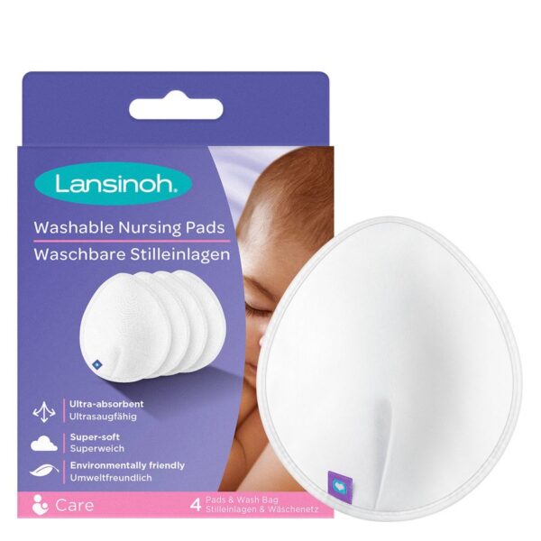 Lansinoh Washable Nursing Pads White 4pcs