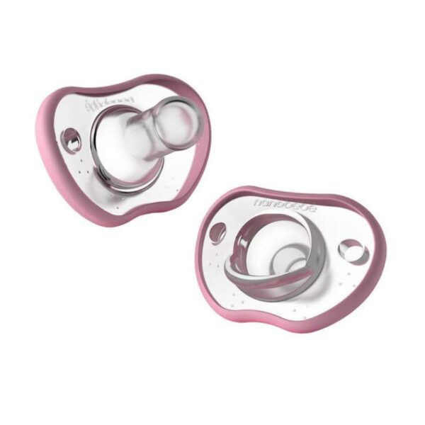 Nanobébé Flexy Pacifier Pink 3m+ 2pcs