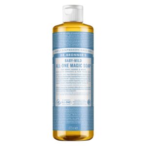 Dr. Bronner 18-In-1 Baby Mild Pure Castile Soap Unscented 475ml