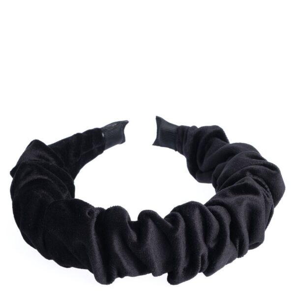 DARK Velvet Hair Band Wave Black