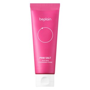 Beplain Pink Salt AHA BHA Cleansing Foam 120ml