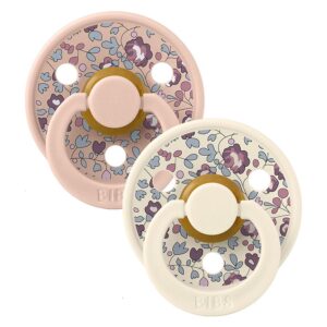 BIBS x Liberty Pacifier Colour Eloise Latex Size 2 Blush Mix 2pcs