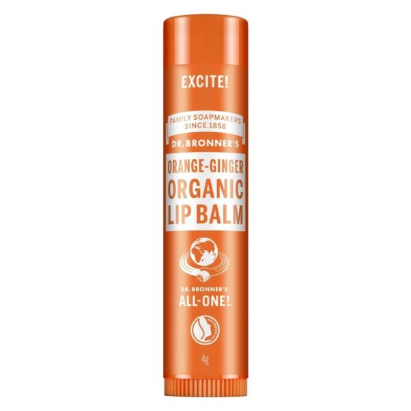 Dr. Bronner Orange Ginger Organic Lip Balm 4g