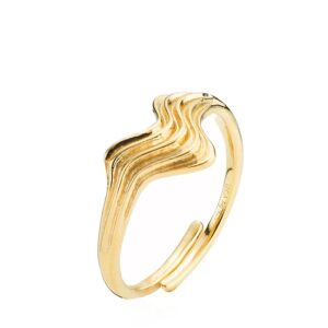 Sistie Silke X Sistie Ring Gold Plated Onesize