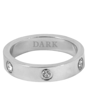 DARK Big Dot Ring Silver Size 4