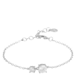 SNÖ Of Sweden Jen Stone Chain Bracelet Silver Clear Onesize