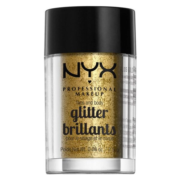 NYX Professional Makeup Face And Body Glitter Brilliants Gold GLI