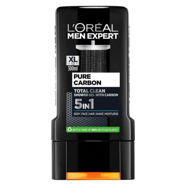 L&apos;Oréal Paris Men Expert Pure Carbon Total Clean Shower Gel 300ml