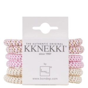 Kknekki Slim Hair Tie Bundle 15 6pcs