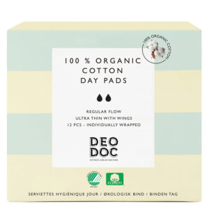 DeoDoc Organic Cotton Day pad - 12 pcs