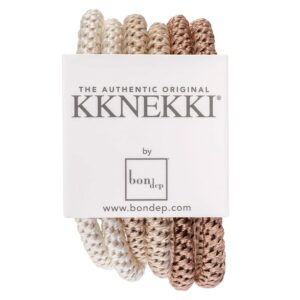 Kknekki Slim Hair Tie Bundle 3 6pcs